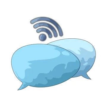 Online Chat illustration Stock Illustration