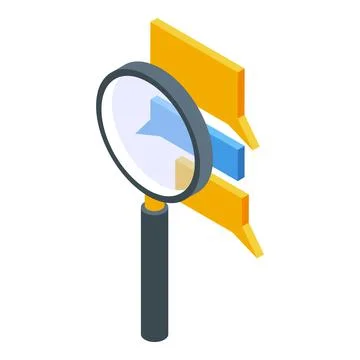 Online chat learning icon, isometric style 스톡 일러스트