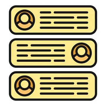 Online chat messaging conversation bubbles with user avatars Stock Illustration
