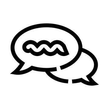 Online chat speech bubbles showing communication dialogue 库存插图