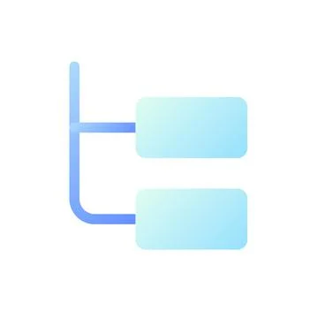 Online chat thread pixel perfect flat gradient two-color ui icon Stock Illustration