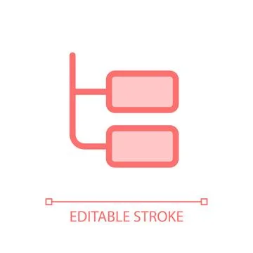 Online chat thread pixel perfect glassmorphism ui icon Stock Illustration