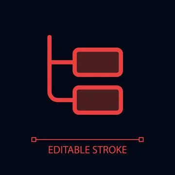 Online chat thread pixel perfect glassmorphism ui icon for dark theme Ilustração Stock