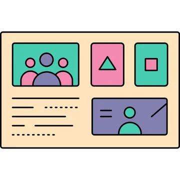 Online chat vector web communication flat icon Stock Illustration