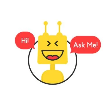 Online chatbot like tech or financial advisor Stockillustratie