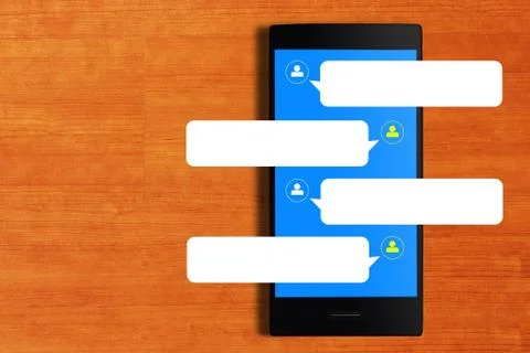 Online Chatting Concept Stock Photos