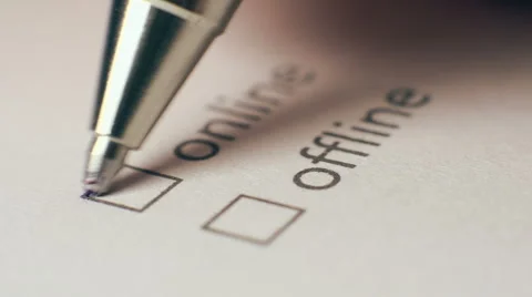 Online Checkbox Marking Survey 스톡 동영상 43217625