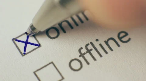 Online Checkbox Marking Survey 스톡 동영상 43217773