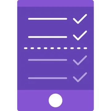 Online checklist icon vector survey check form Stock Illustration