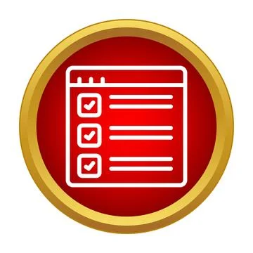 Online checklist marking tasks complete on web page 스톡 일러스트