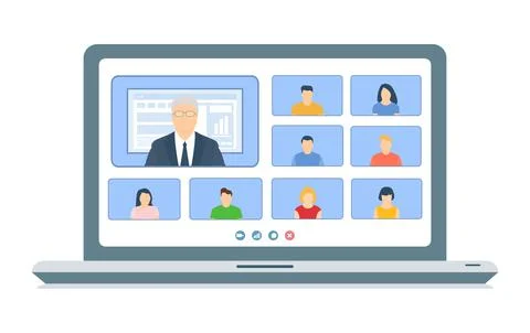 Online class 1 Stock Illustration