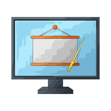 Online class illustration Stock Illustration