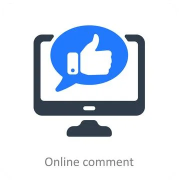 Online Comment Stock Illustration