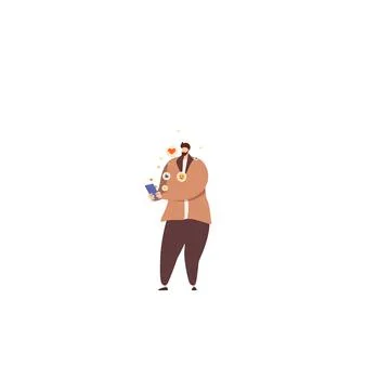 Online communication, analytics, management and multitasking. Vector illustra 스톡 일러스트