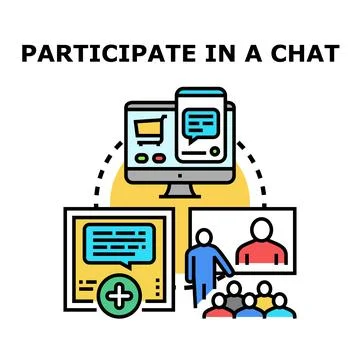 Online communication and interaction vector concept Stock Illustration