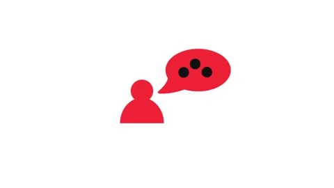 Online communication with chat bot concept.massage icon animation. Stock Footage 306037256