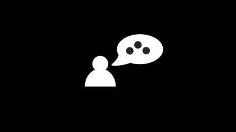 Online communication with chat bot concept.massage icon animation. Stock Footage 306037264