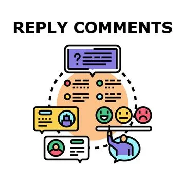 Online communication customer feedback analysis vector illustration Illustrazione stock