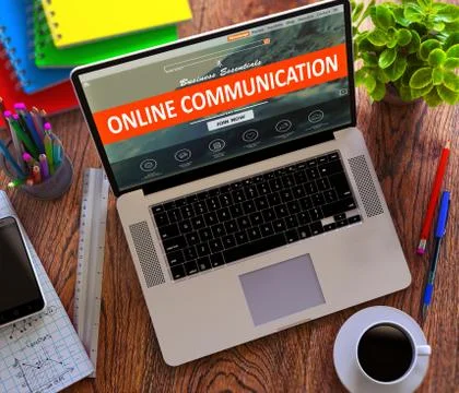 Online Communication. Internet Concept Stock Illustration