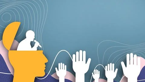Online communication through an internet viewer in a social format Stock Illustration