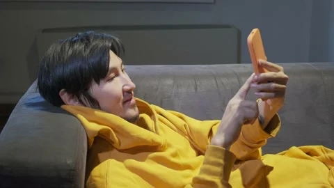 Online communication on work in a room Stock Footage 165872584