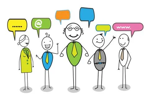 Online community Stock Illustration