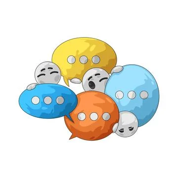 Online community illustration Stock Illustration