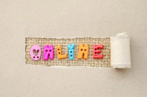 Online concept. Foto stock