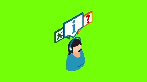 Online consultation icon animation Stock Footage 152575494