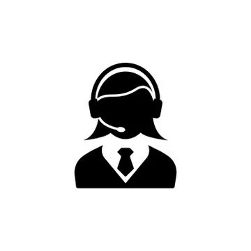 Online consulting solid icon Illustrazione stock