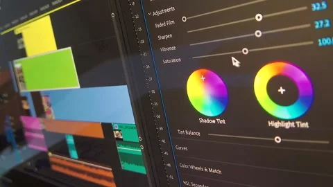 Online Content Creation Video Editing Software Interface Animation 4K Stock Footage 341799977