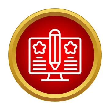 Online content writing and editing on computer monitor screen イラスト素材