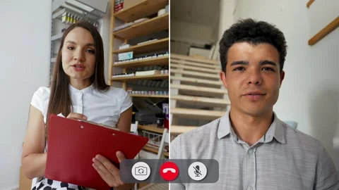 Online conversation about project updates and collaboration strategies Stock Footage 310963980