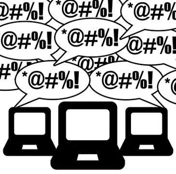 Online conversation Stock Illustration