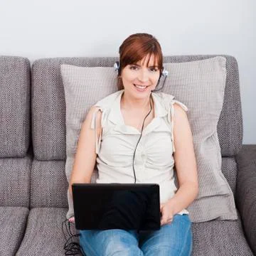 Online conversation Stock Photos