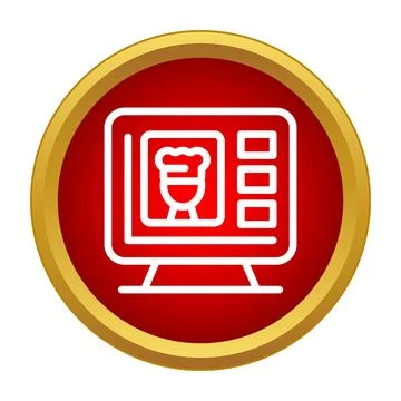 Online cooking class educational video tutorial concept Illustrazione stock