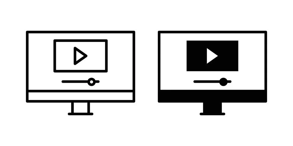 Online course icon vector symbol graphics Stock Illustration