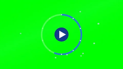 Online Course Progress Ring Completing Lessons on Green Screen Video stock 342000756