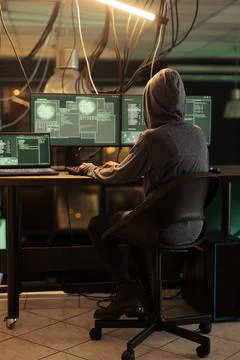 Online criminal programming password cracking script Stock Photos