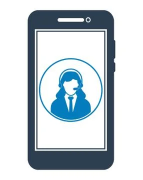 Online Customer Help Icon. Flat style vector EPS. イラスト素材