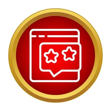 Online customer rating feedback with two stars review Ilustração Stock