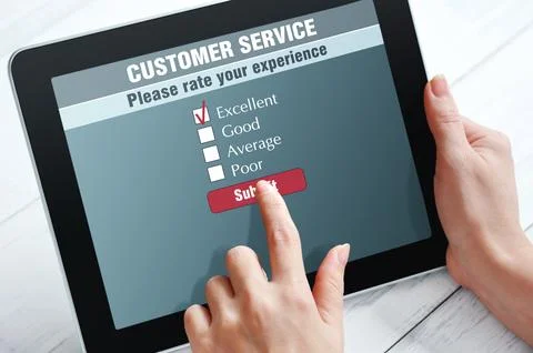 Online customer service Stock Photos