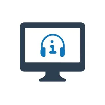 Online Customer Support Icon Stock Illustration
