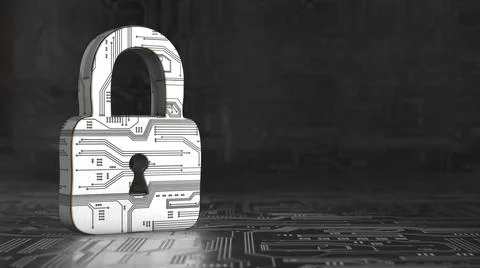 Online cybersecurity from virus attack over encrypted digital data networks  스톡 일러스트