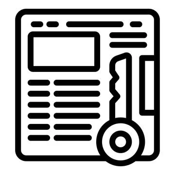 Online data platform icon outline vector. Viral content Stock Illustration