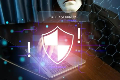 Online Data Protection Concept, Data Hacking Protection Stock Photos