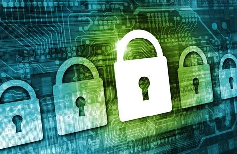 Online Data Security Concept Stock Photos