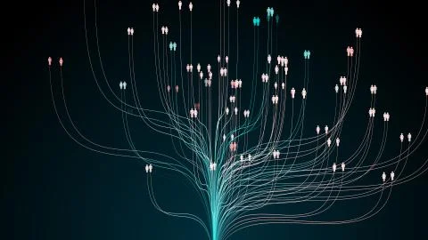 Online data security social media secure encryption to protect personal info Illustrazione stock