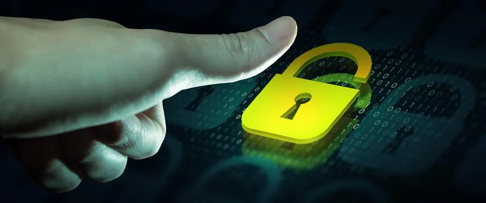 Online data security system and network cyber security technology. 写真素材