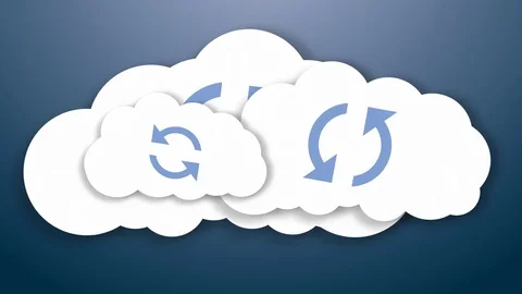 Online data storage. Cloud storage Stock Footage 84328060